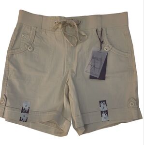 Gloria Vanderbilt Beige Cargo Shorts